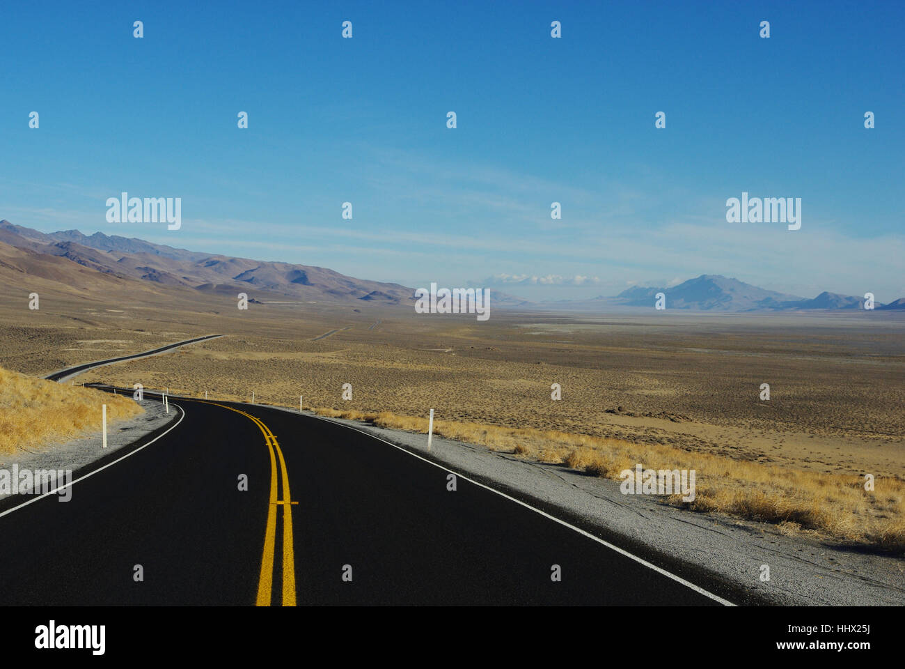 Autostrada 447 a gerlach,nevada Foto Stock