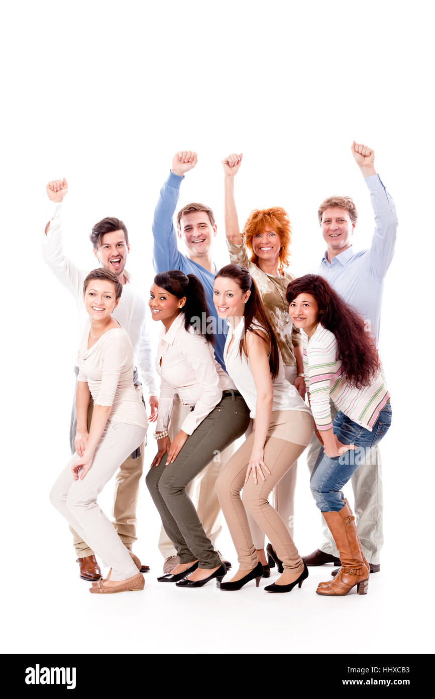 Gruppo giovane team con gente di diversa età in business Foto Stock