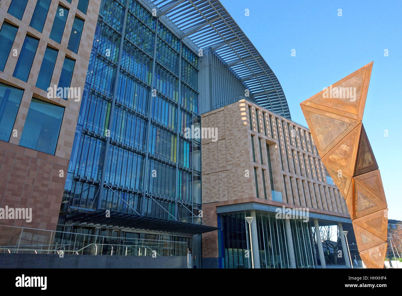 La Francis Crick Istituto Centro di ricerche biomediche, St Pancras, London Foto Stock
