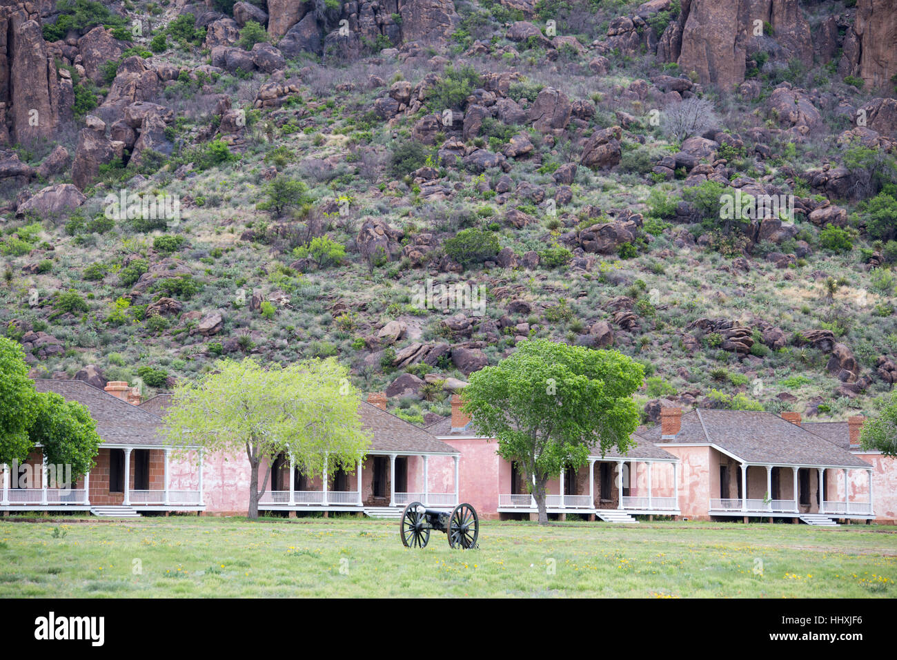 Fort Davis National Historic Site (U.S. Parco nazionale di servizio), Texas, Stati Uniti d'America Foto Stock