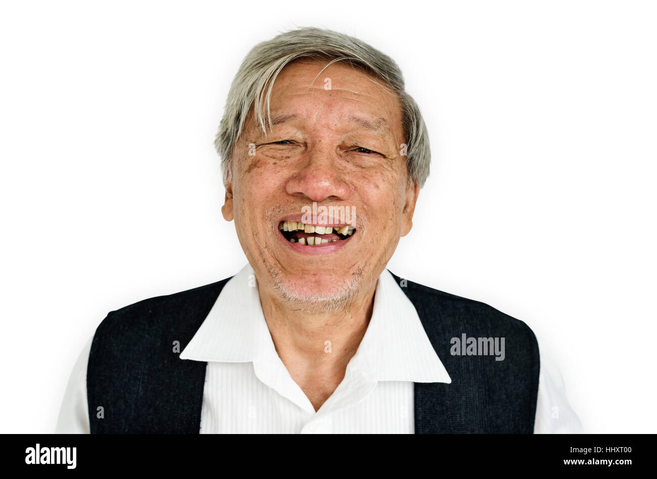 Senior uomini adulti sorriso felice concetto Foto Stock