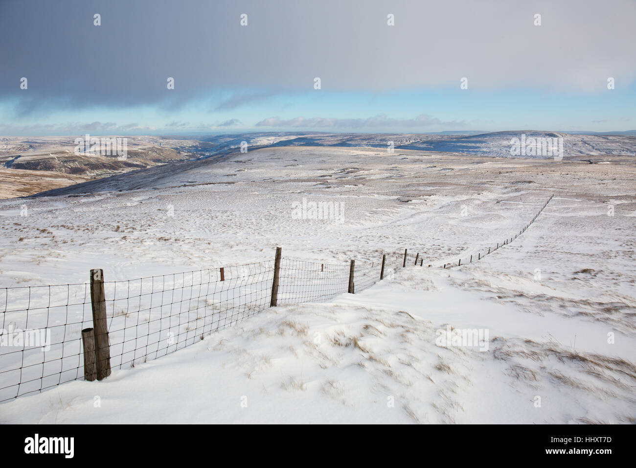 Poco Shunner è sceso dal grande Shunner cadde, Yorkshire Dales Foto Stock