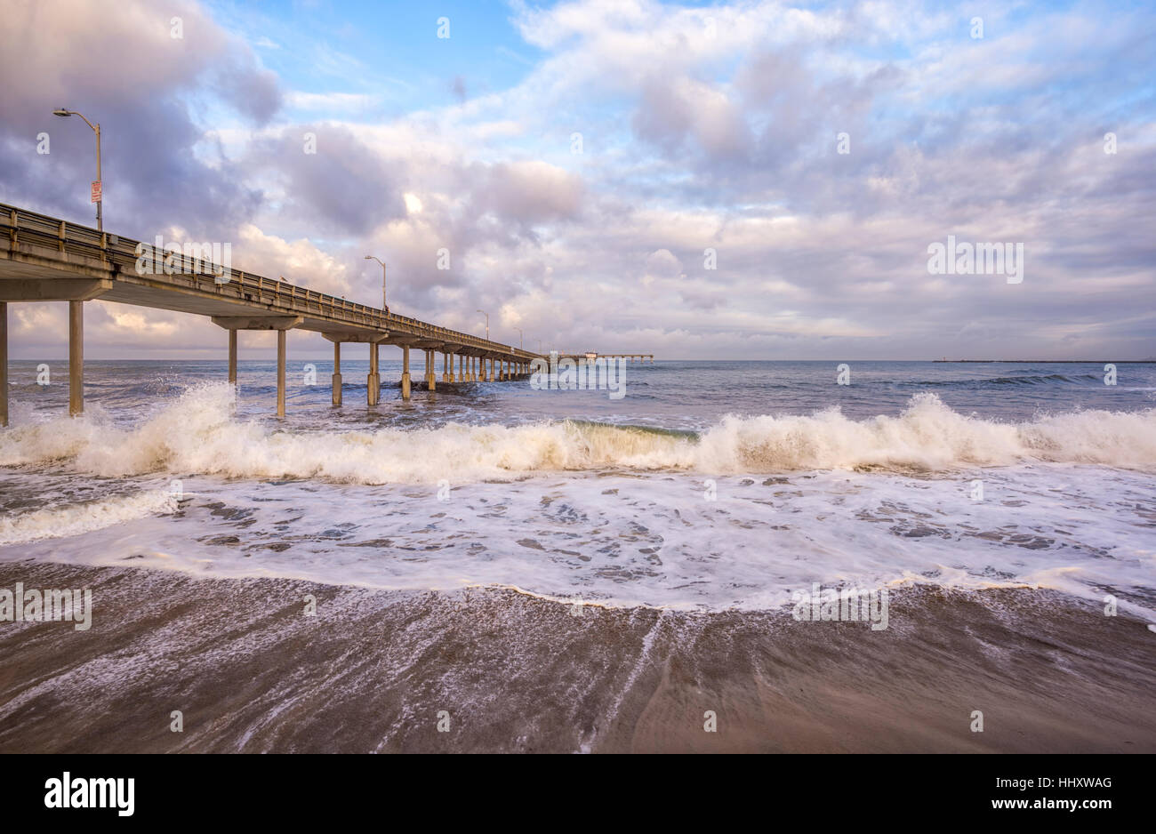 Ocean Beach Pier. San Diego, California, Stati Uniti d'America. Foto Stock