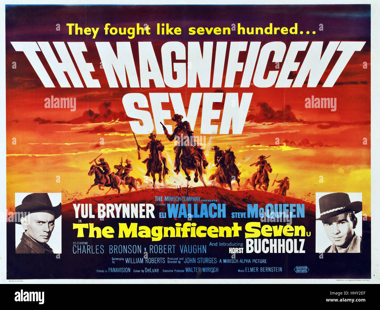 The magnificent seven poster immagini e fotografie stock ad alta  risoluzione - Alamy