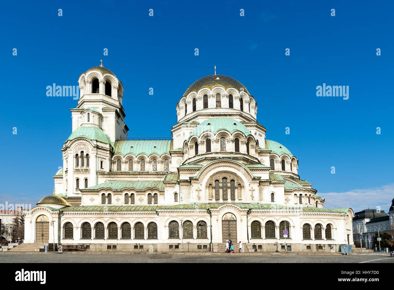 La Cattedrale Alexander Nevsky, Sofia, Bulgaria Foto Stock