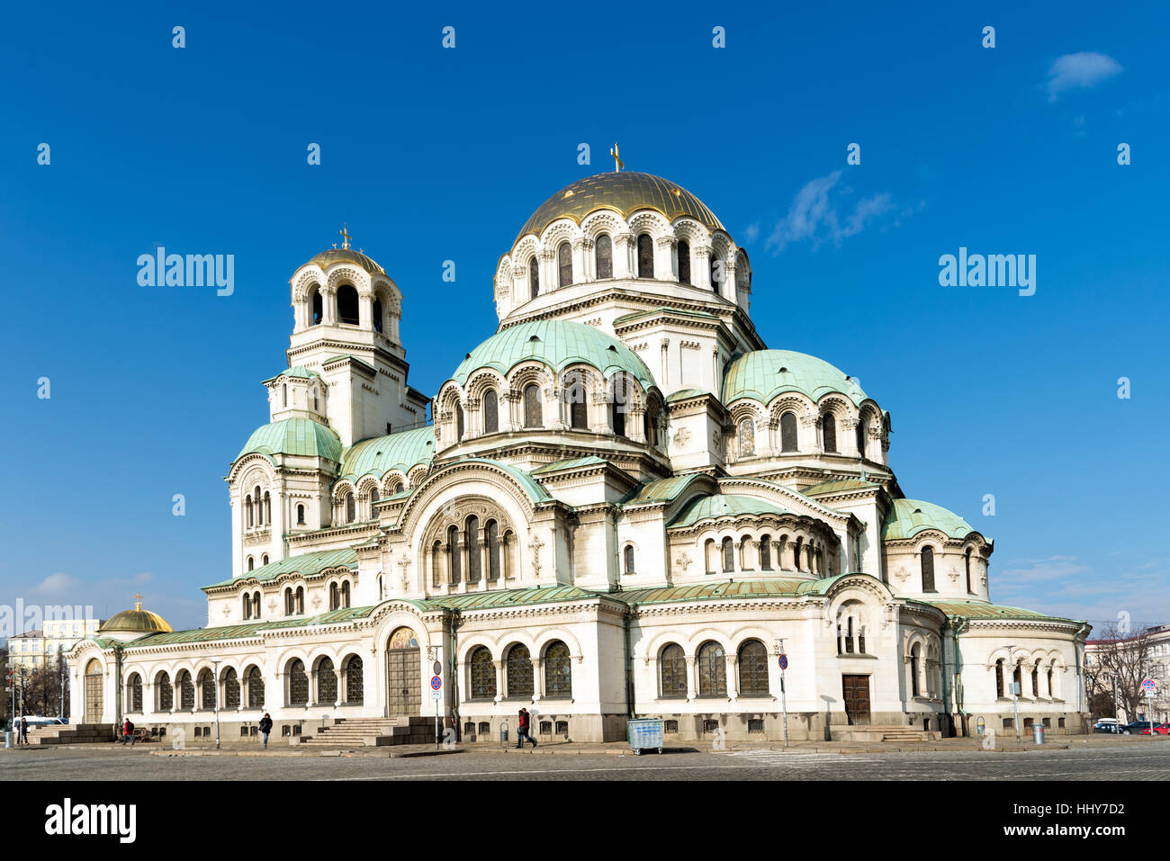 La Cattedrale Alexander Nevsky, Sofia, Bulgaria Foto Stock