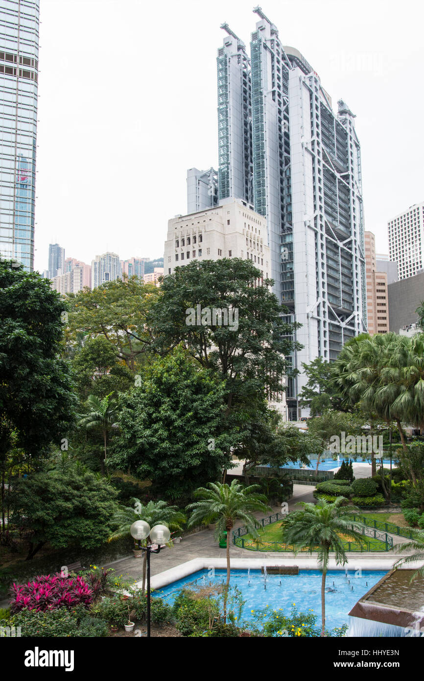 Carta giardino in Hong Kong Foto Stock