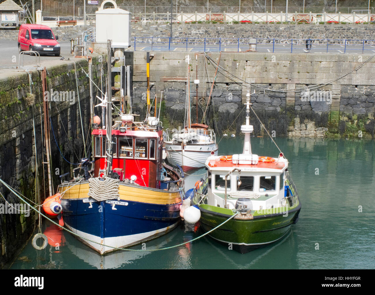 Porto Porto di Patrick barche da pesca. Foto Stock