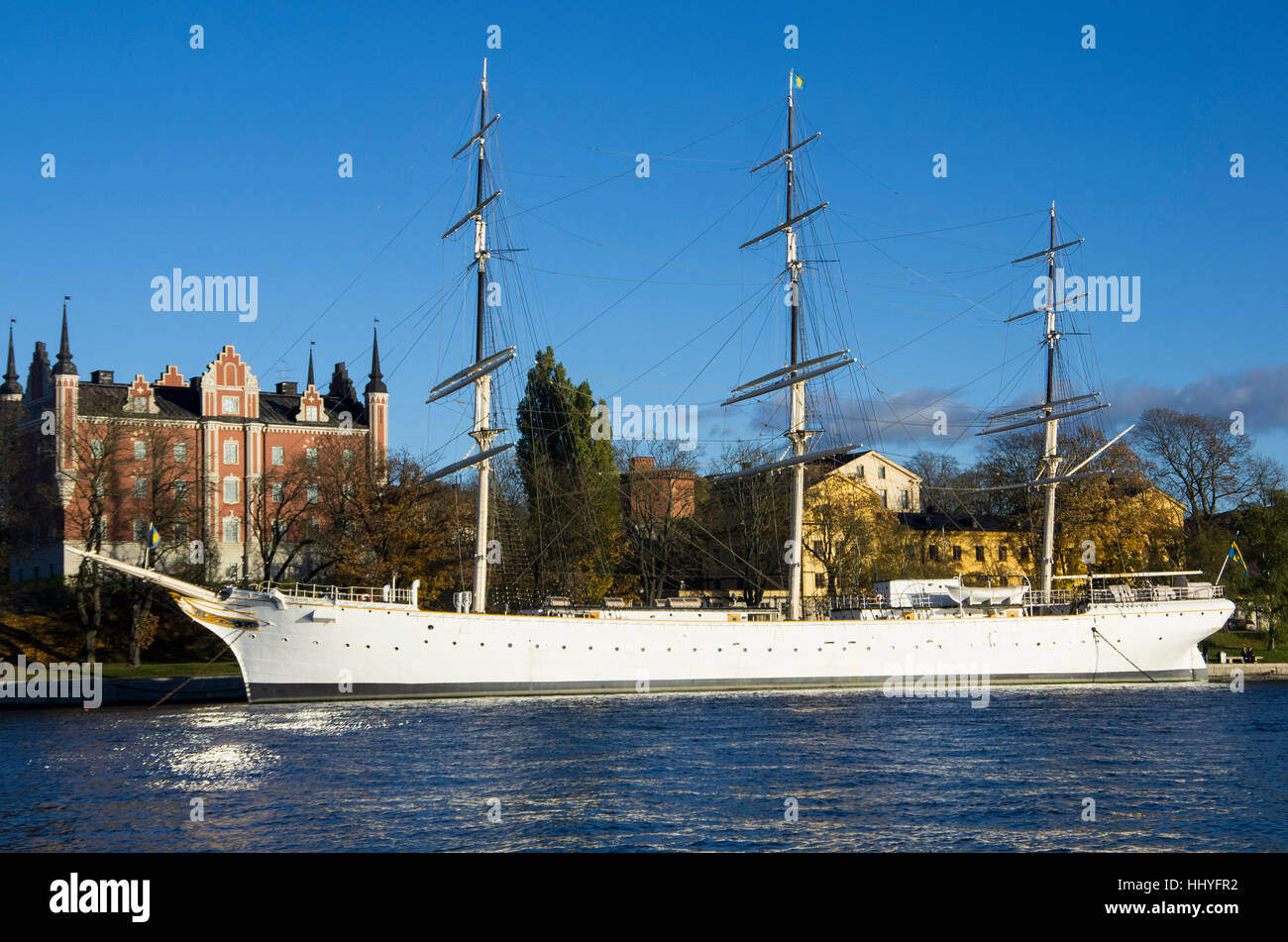 Viaggi, navi, barca a vela, barca a vela, barca a remi, imbarcazione natante, Svezia, Foto Stock