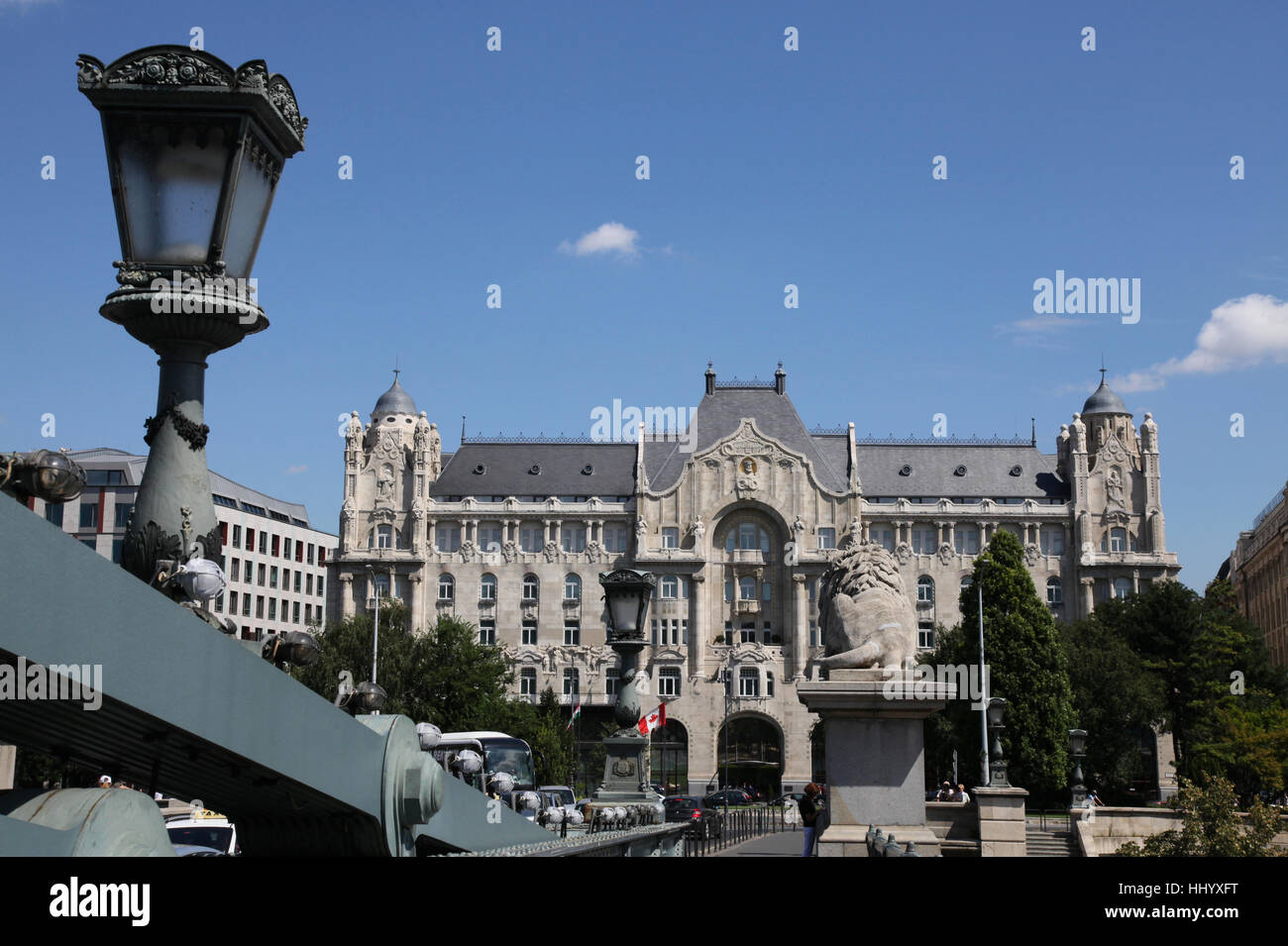 L'hotel,Budapest,jugendstil,gresham,four seasons,ungarn,kettenbrcke,luxushotel Foto Stock