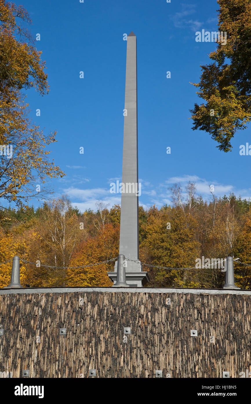 Resina, ago, obelisco, ferramenta, autunno autunno, Blu, resina, ago, obelisco, Foto Stock