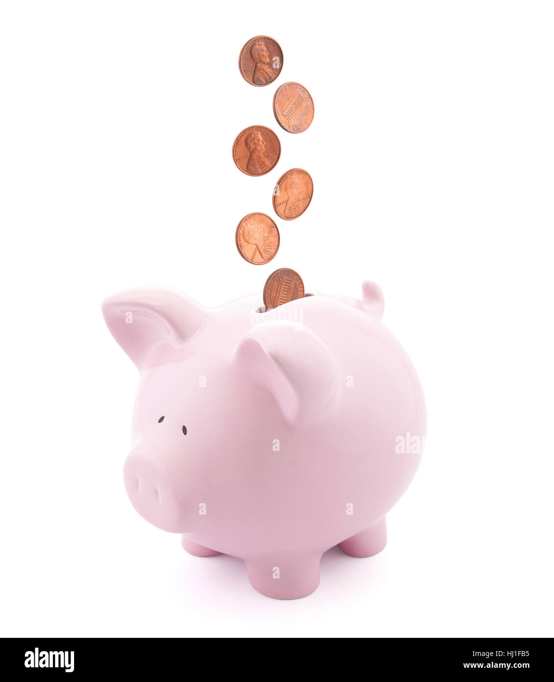 Banca, istituto di credito, dollaro, dollari, isolata, american, valuta moneta, Foto Stock