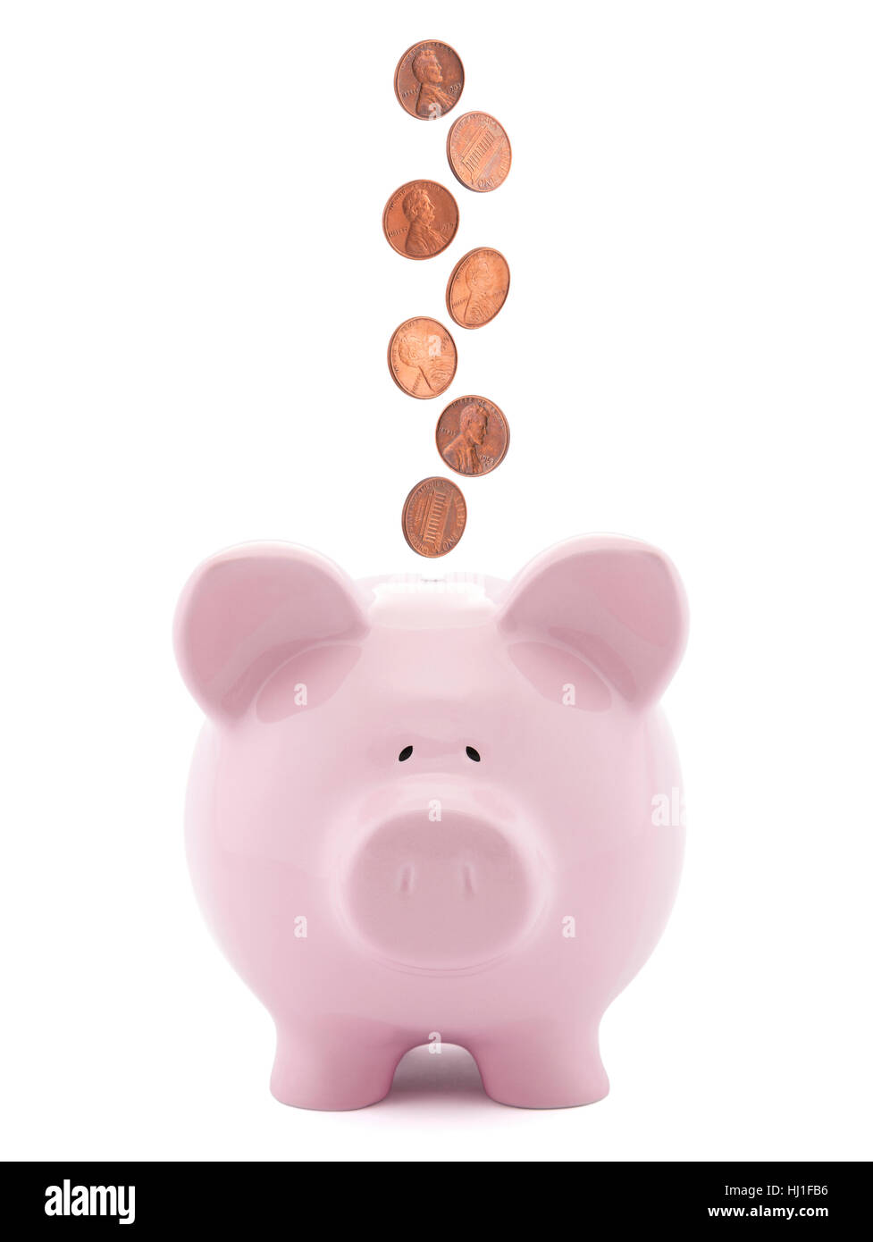 Banca, istituto di credito, dollaro, dollari, isolata, american, valuta moneta, Foto Stock