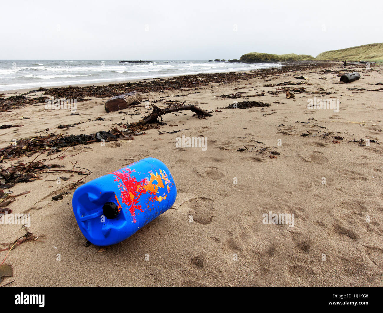 Blu, ambiente, ambiente, la spiaggia, il mare e la spiaggia, mare, inquinamento, Foto Stock