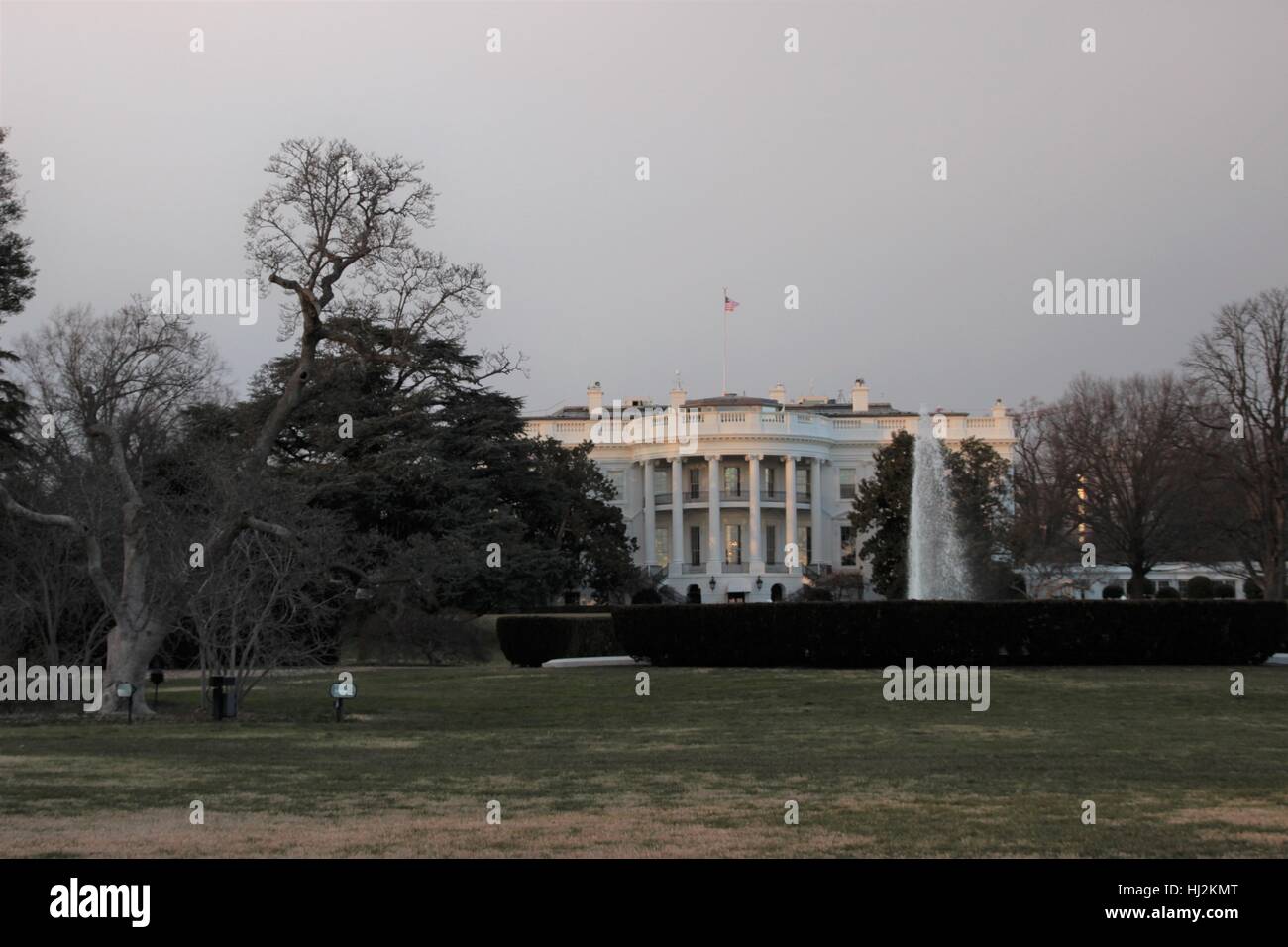 White House, la residenza ufficiale del presidente degli Stati Uniti d'America Foto Stock