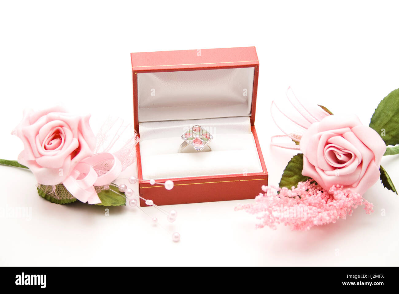 Anello, dono, anello, fiori, piante, rose, bloom, blossom, fiorire, fiorente, Foto Stock