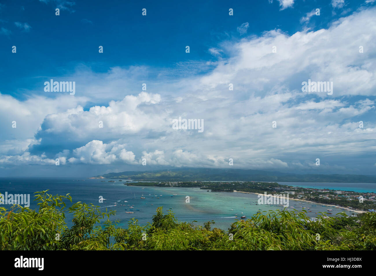Vista di Boracay - Filippine Foto Stock