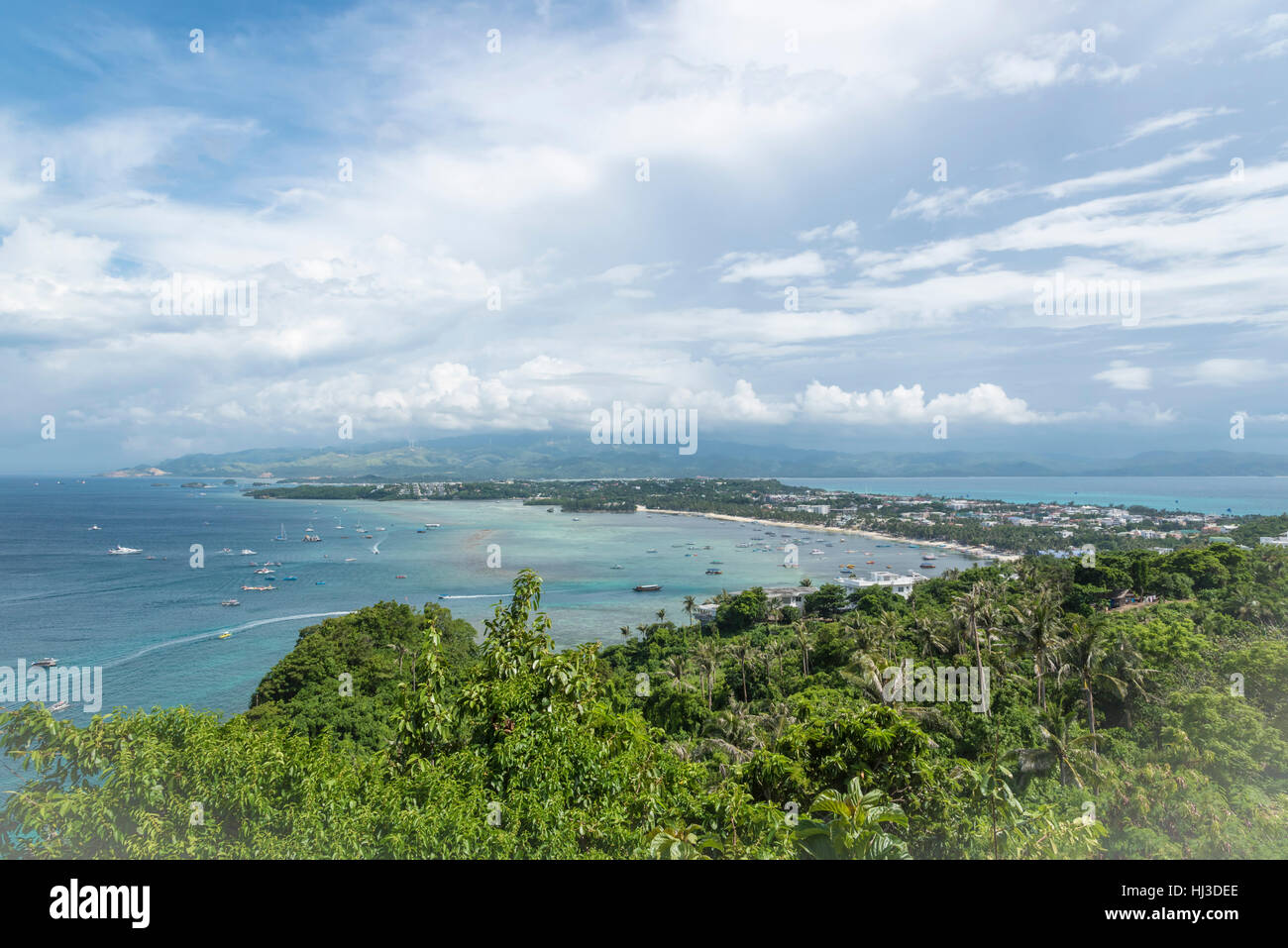 Vista di Boracay - Filippine Foto Stock