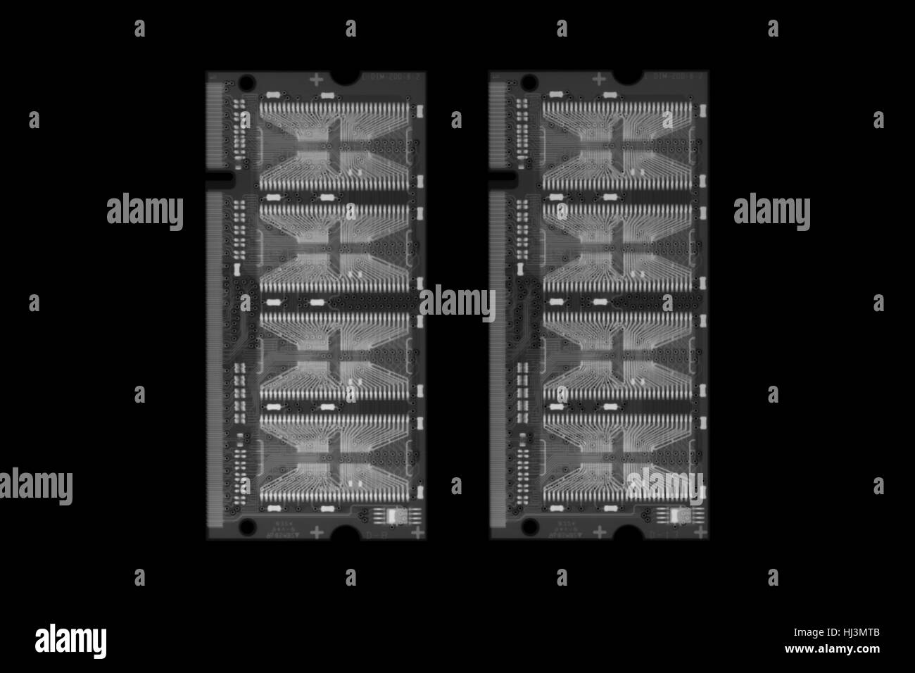 Memoria per computer x-ray. Foto Stock