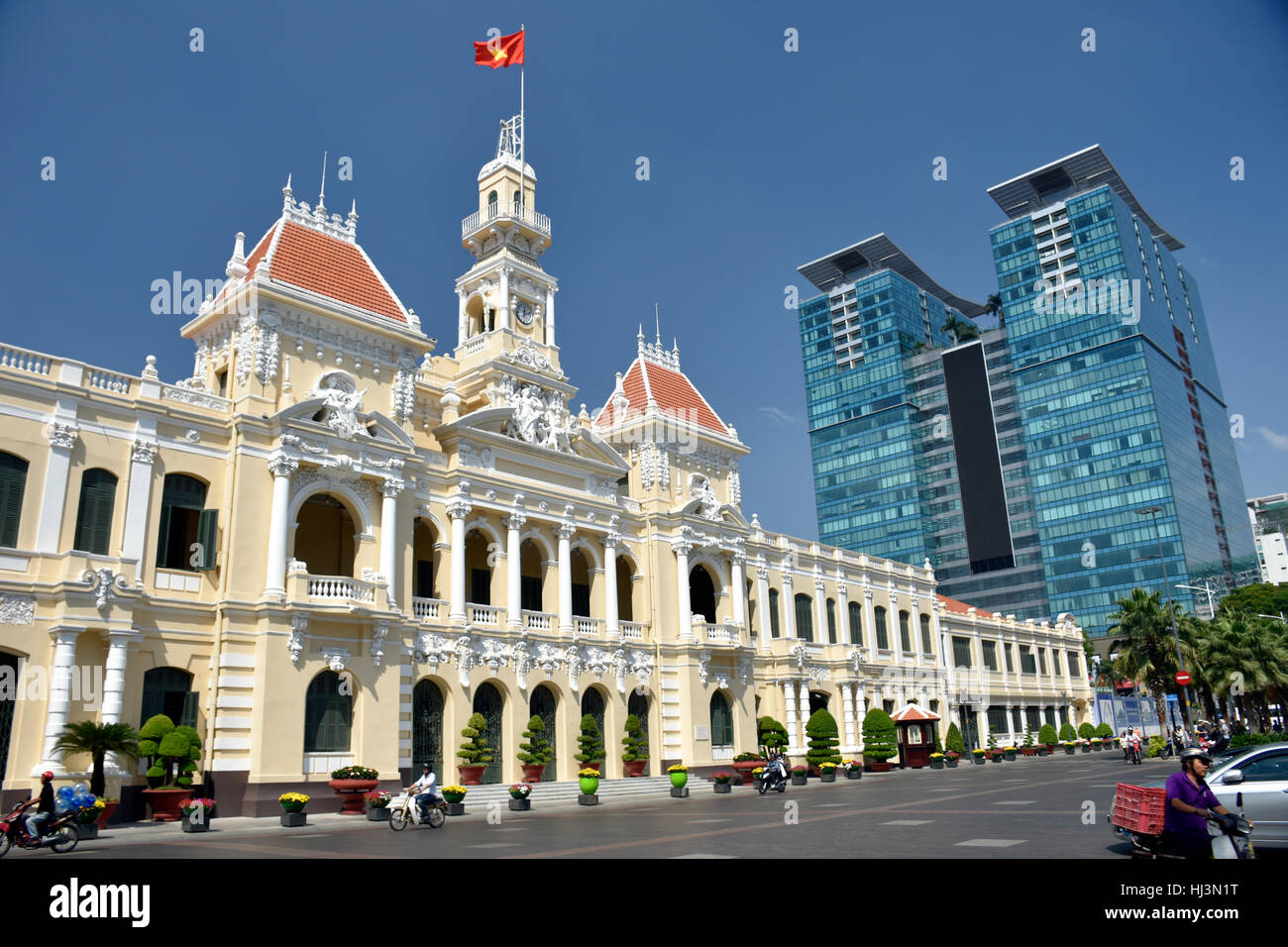 Ho Chi Minh City Hall di Ho Chi Minh City o Saigon Vietnam Foto Stock