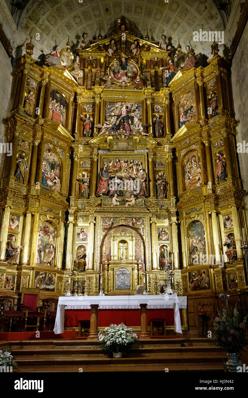 Pala d altare in Arcos de la Frontera, Spagna Foto Stock