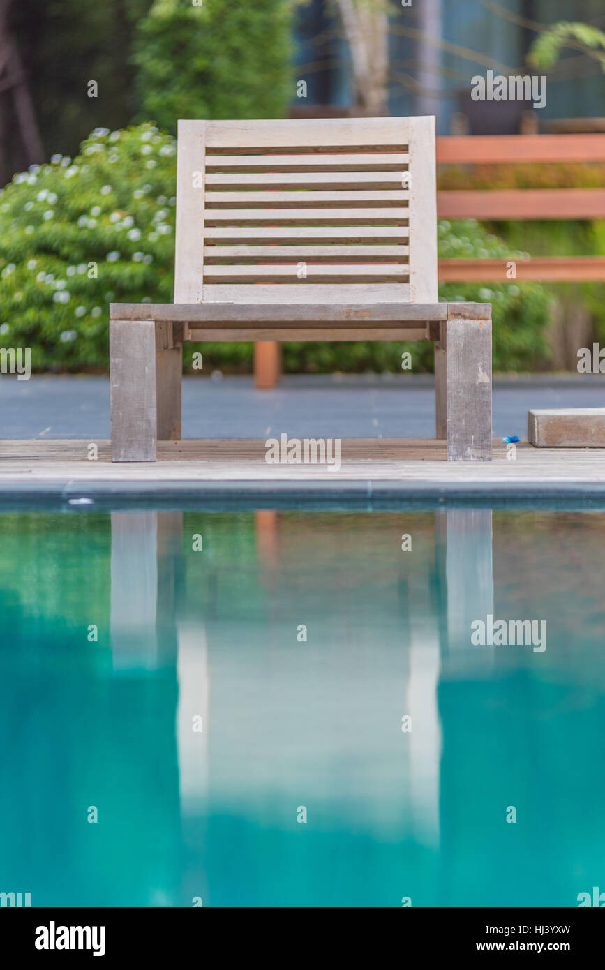 I lettini in piscina,Thailandia Foto Stock