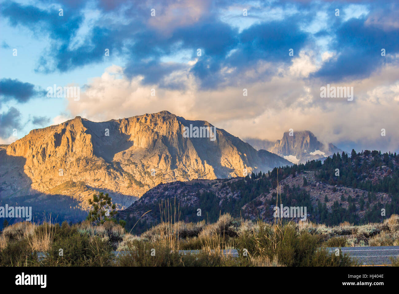 Sierra Nevada di Sunrise Foto Stock