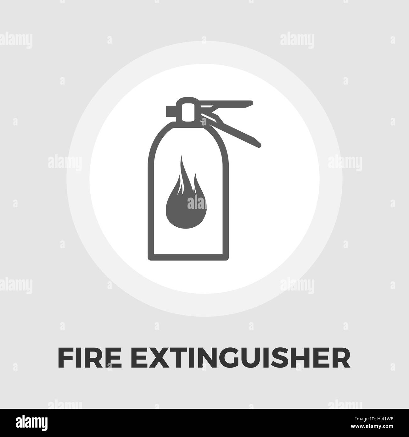 Estintore vettore icona. Icona piatta isolata su uno sfondo bianco. Modificabile file EPS. Illustrazione Vettoriale. Illustrazione Vettoriale