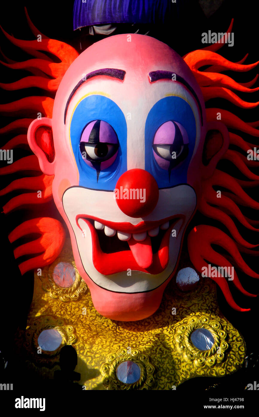 Intrattenimento, colore, statua, face, scultura, godetevi, fantasia, arredamento, Foto Stock