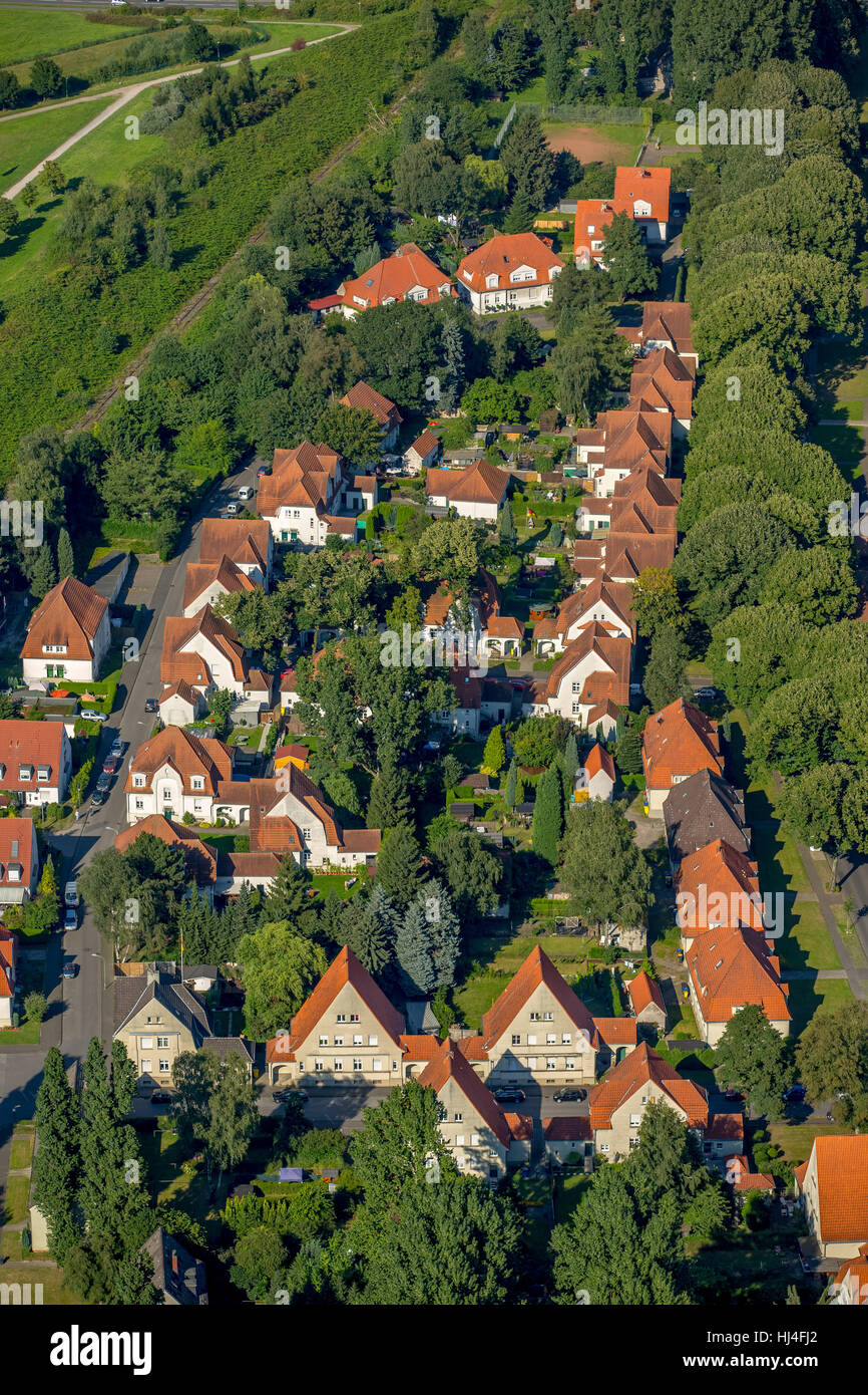 I minatori di insediamento, Welheim, Bottrop, Ruhr, Renania settentrionale-Vestfalia, Germania Foto Stock