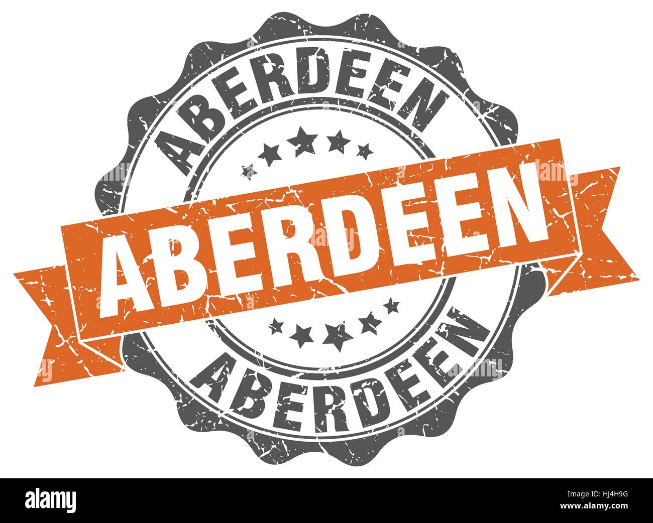 Aberdeen round della guarnizione a nastro Illustrazione Vettoriale