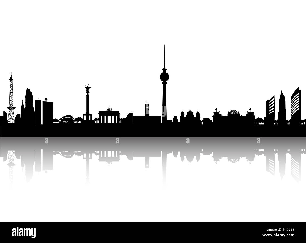 La città di Berlino Foto Stock