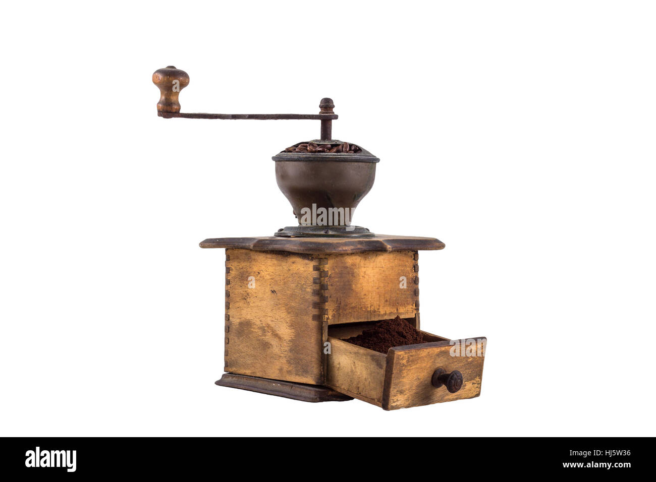 Massa, suolo, terra, humus, marrone, marrone, brunette, vintage, fagioli, di legno Foto Stock