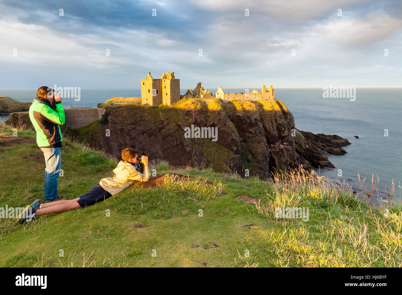 Castello di Dunnottar Scozia Scotland Foto Stock