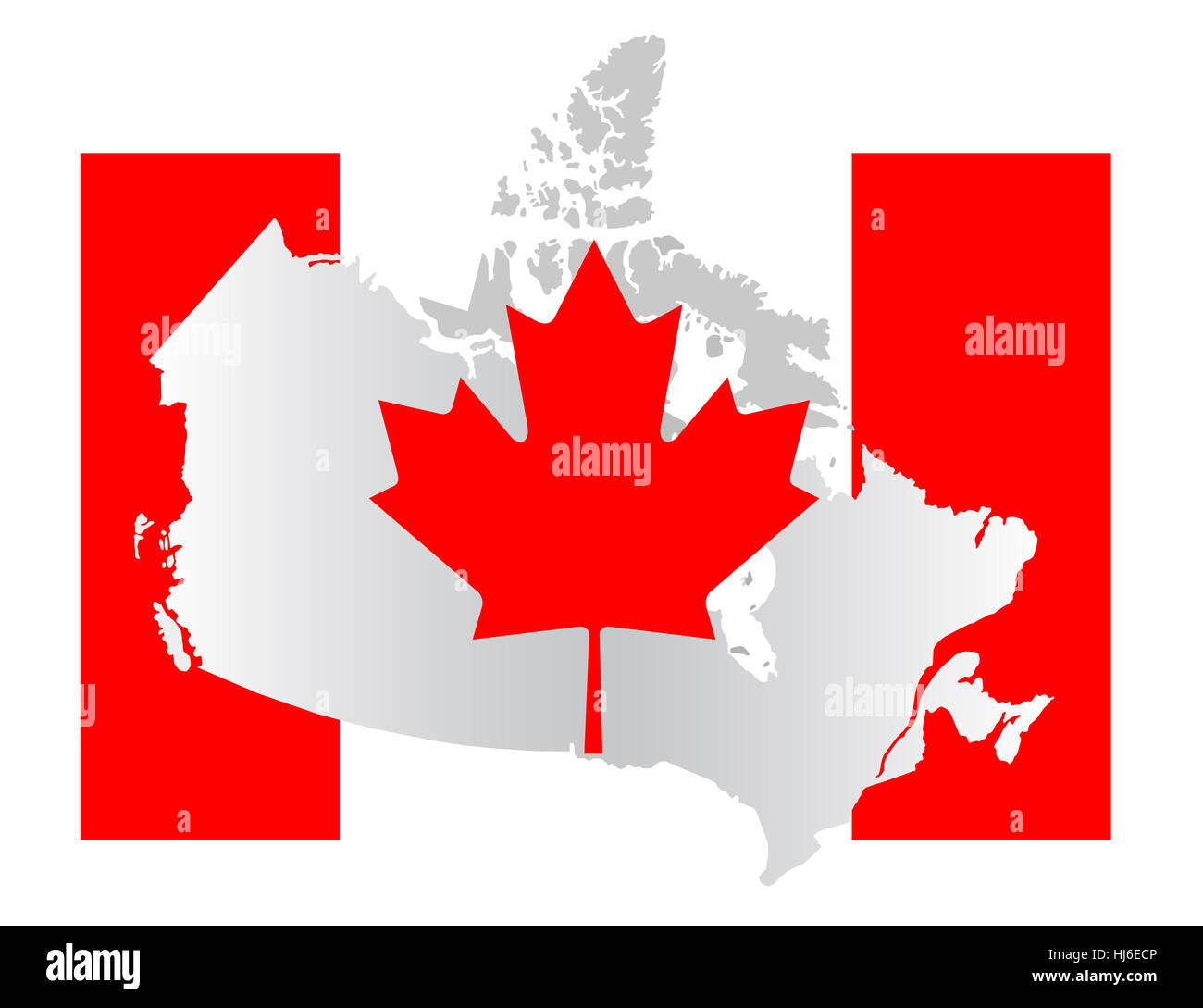 Bandierina del Canada Foto Stock