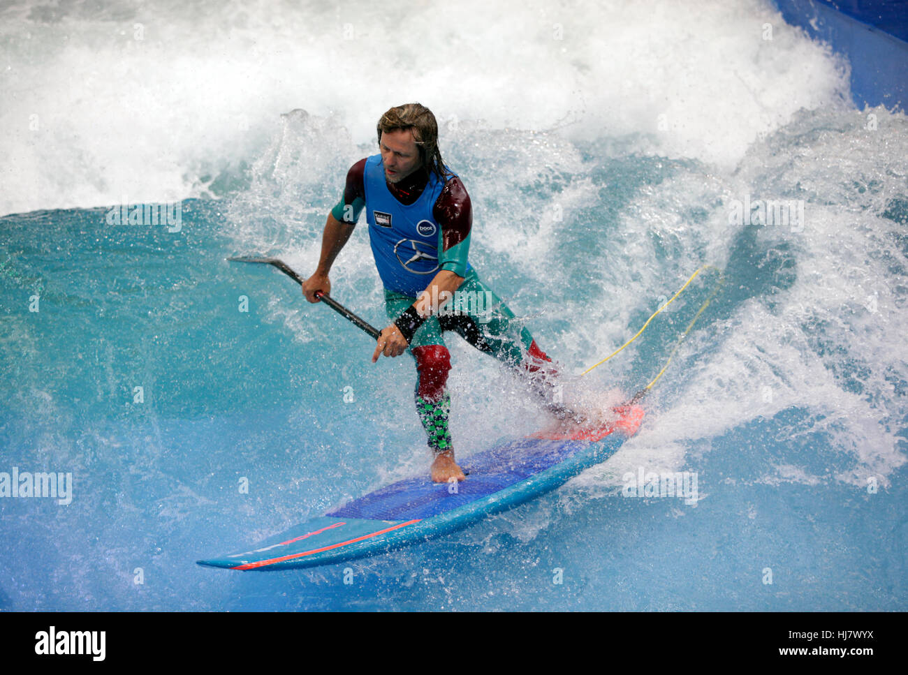 Il Boot Duesseldorf 2017 - più grande del mondo dello yachting e sport acquatici mostra. Foto Stock