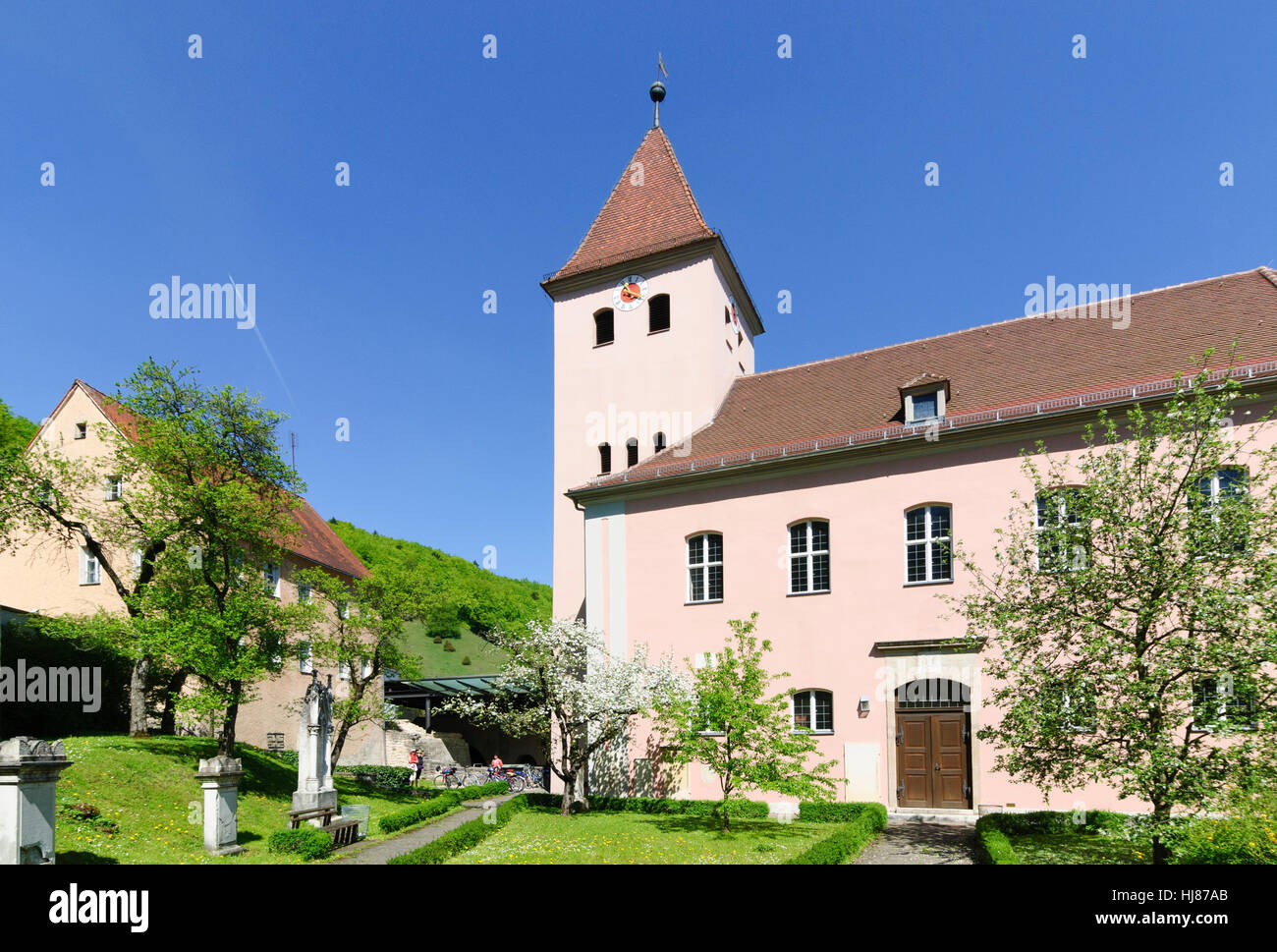 Solnhofen: St. Veit chiesa, Mittelfranken, Media Franconia, Baviera, Baviera, Germania Foto Stock