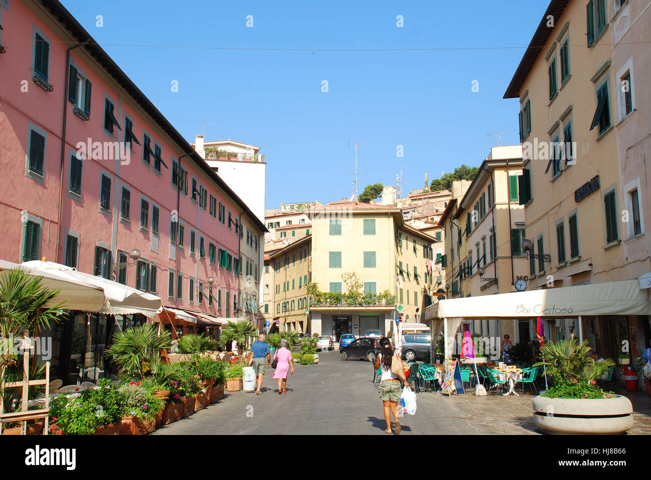 Piazza Cavour Portoferraio Insel Elba toscana italia Foto Stock