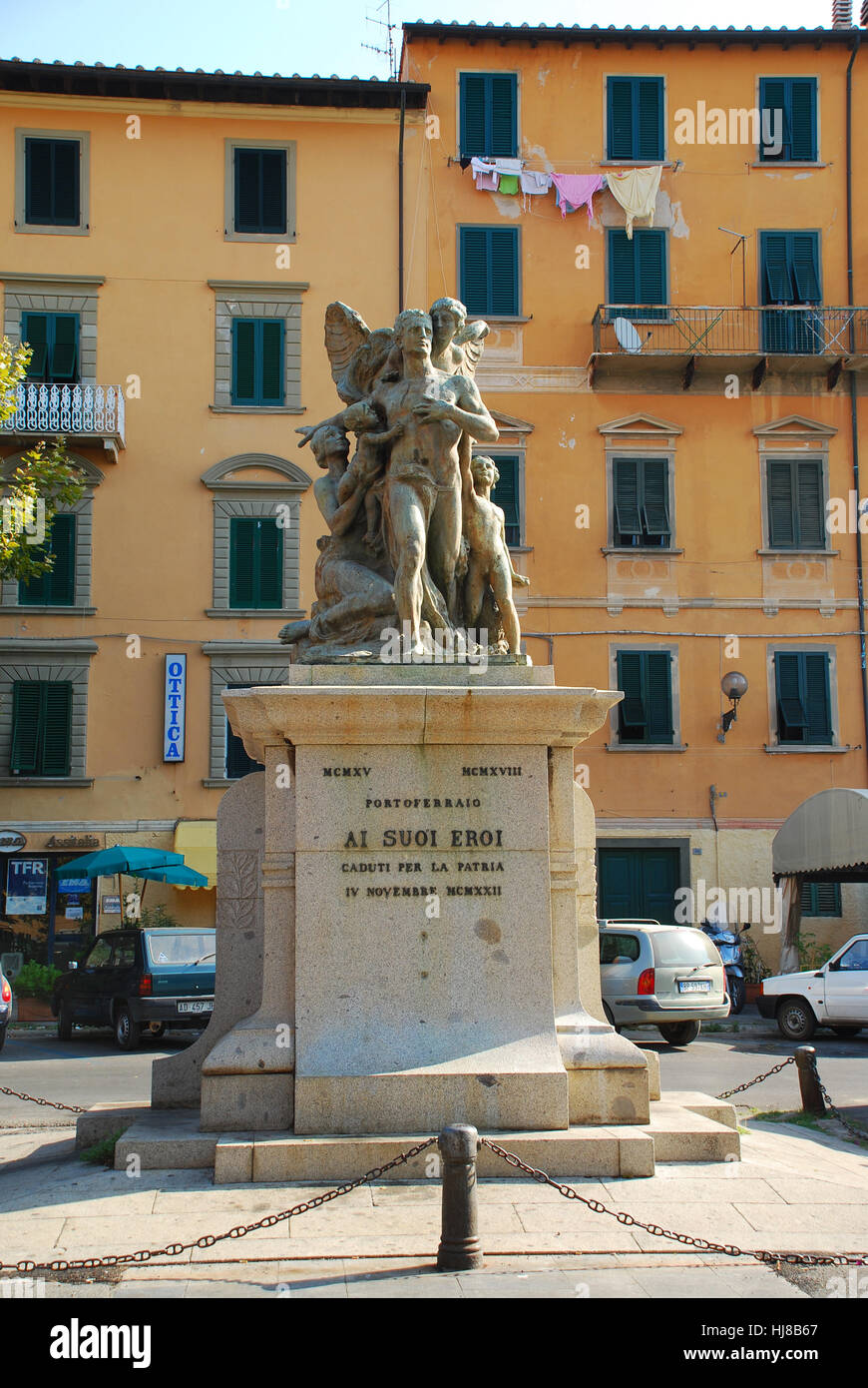 Piazza della Republicca Portoferraio Insel Elba toscana italia Foto Stock