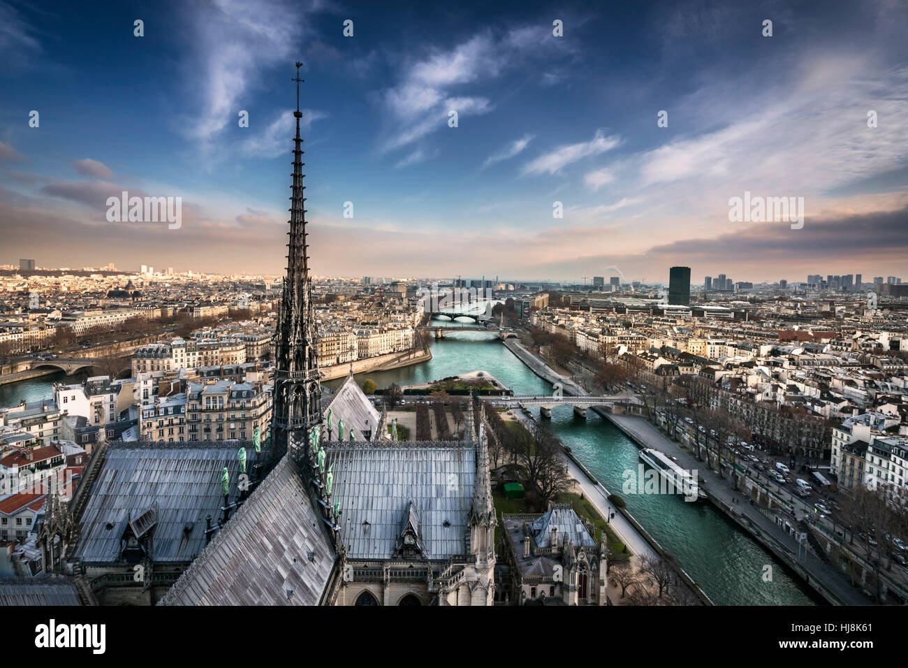 Skyline della città, Parigi, Francia Foto Stock