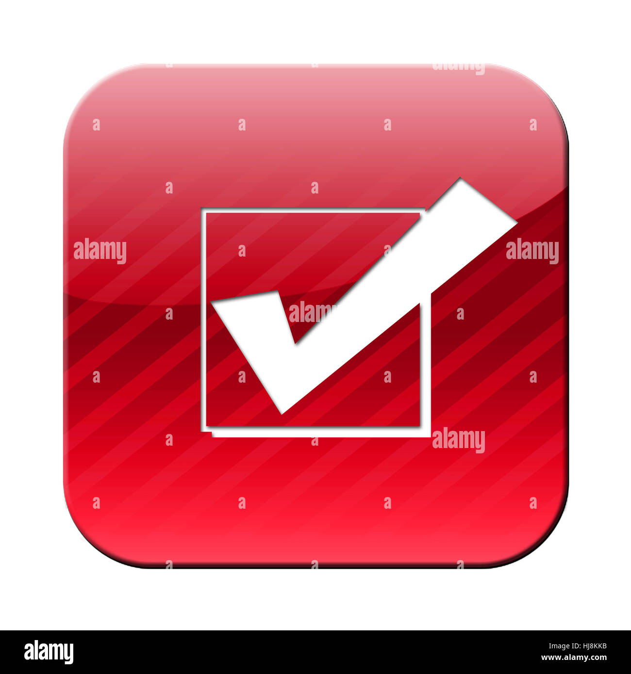 Ok, gancio tick off, conferma, conferma, diritto, inoltre, sì, segno, Foto Stock