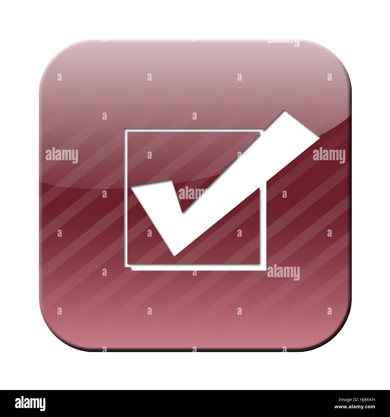 pulsante OK Foto Stock