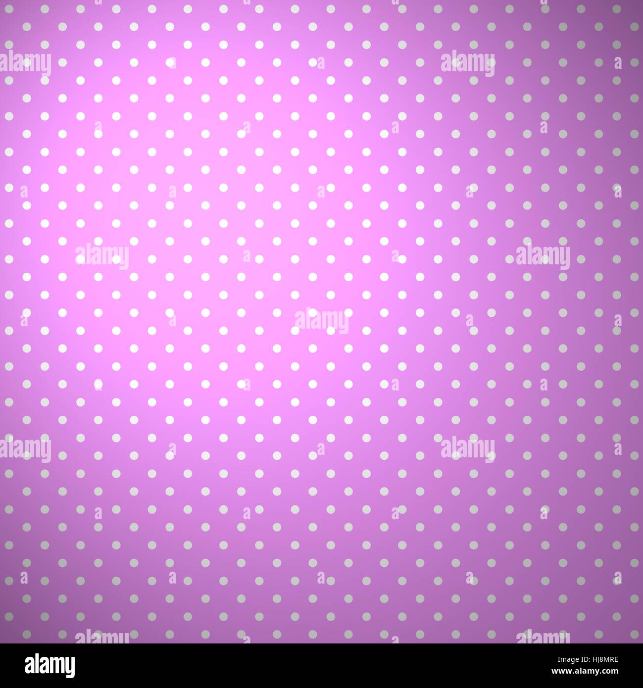 Sfondo rosa con puntini bianchi Foto Stock