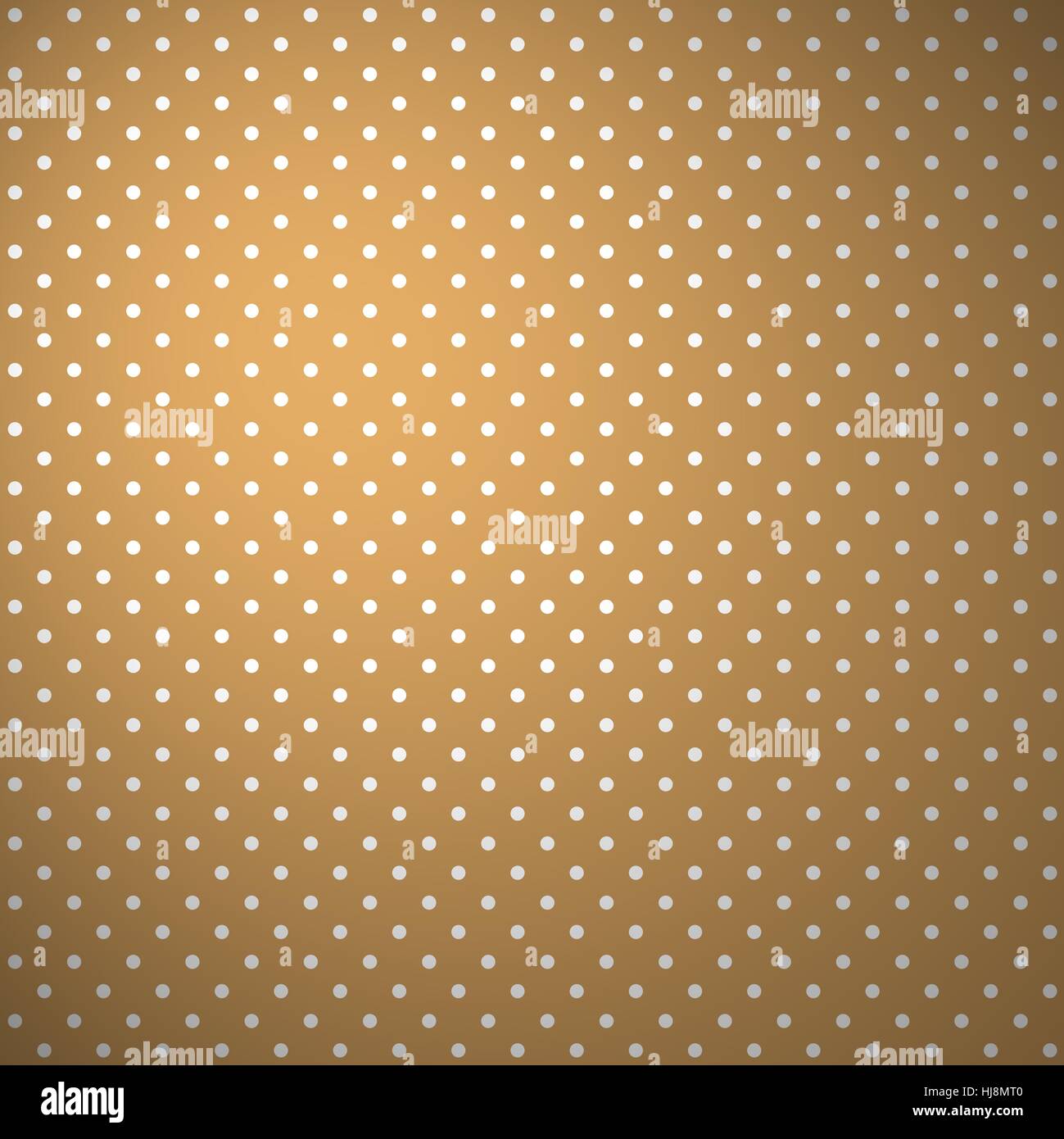Sfondo marrone con puntini bianchi Foto Stock