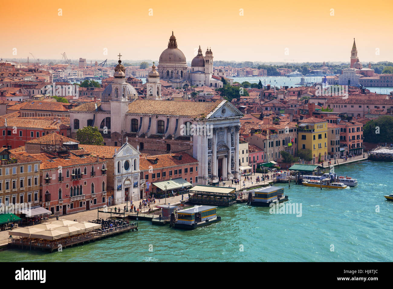 Skyline della città, Venezia, Italia Foto Stock