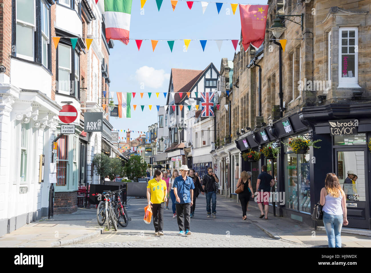 East Street, Horsham West Sussex, in Inghilterra, Regno Unito Foto Stock