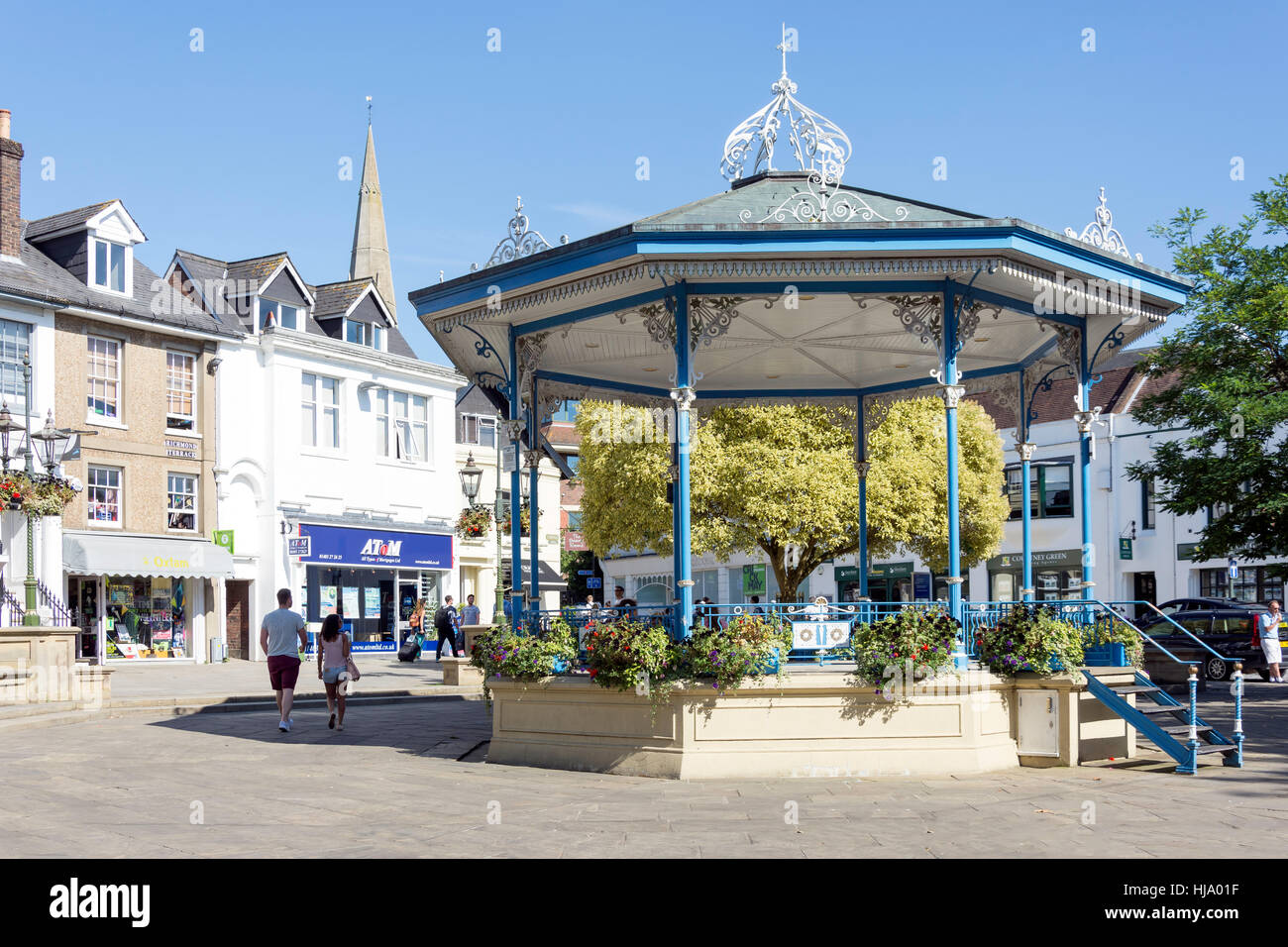 Il Bandstand, CARFAX, Horsham West Sussex, in Inghilterra, Regno Unito Foto Stock