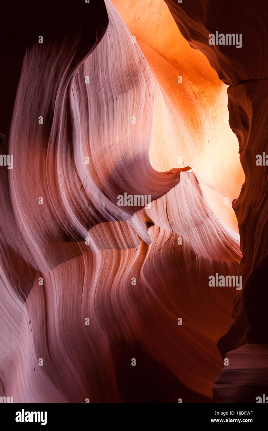 Ordine, colore, pietra, deserto wasteland, grotta, parco nazionale, trave, estate, Foto Stock