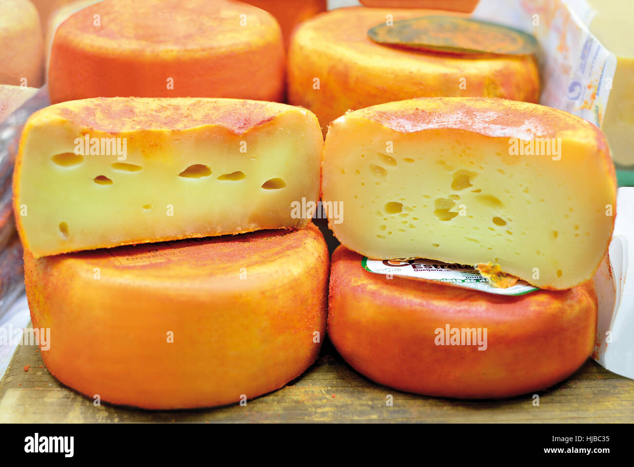 Tradizionale fatta di pecora Formaggio di latte Foto Stock