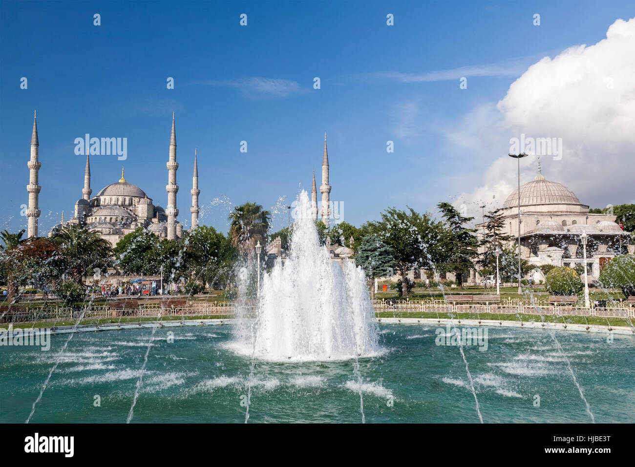 La moschea blu ad Istanbul in Turchia. Foto Stock